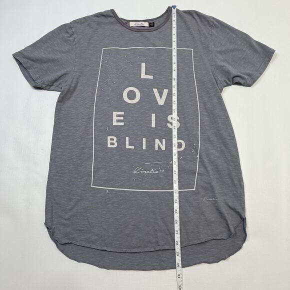 Kinetix Shirt Mens Large Gray Graphic Tee Lot 3 Love Is Blind Soft Crew - Picture 9 of 12